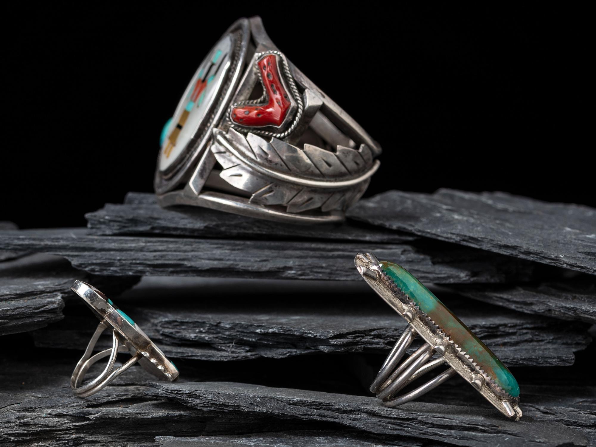 Navajo, Zuni, and Southwestern-style Jewelry