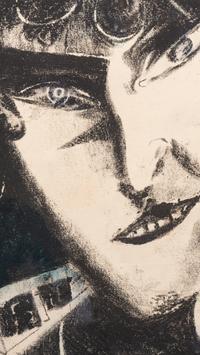 Auto-portrait avec chèvre , 1922-23