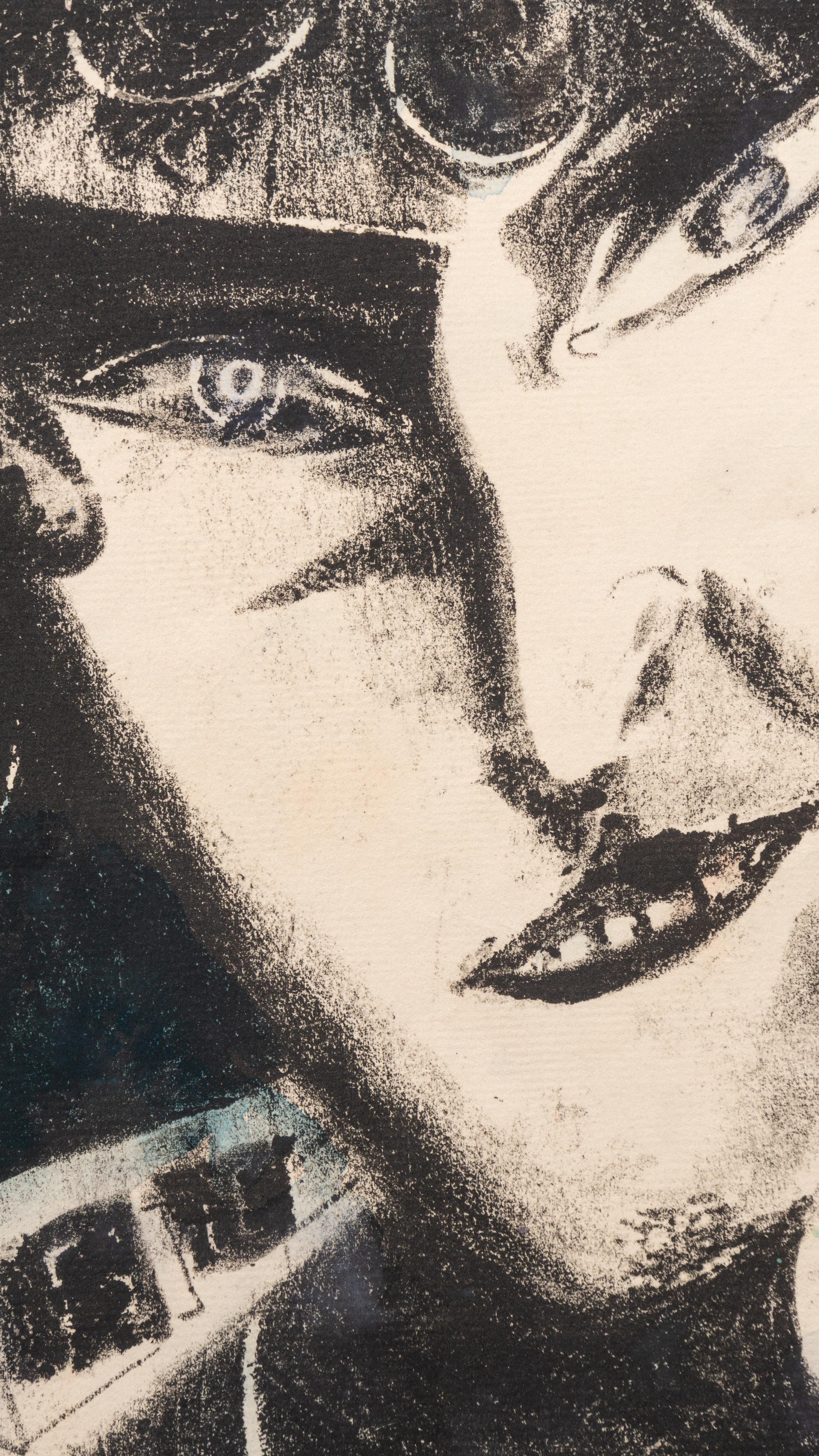 Auto-portrait avec chèvre , 1922-23