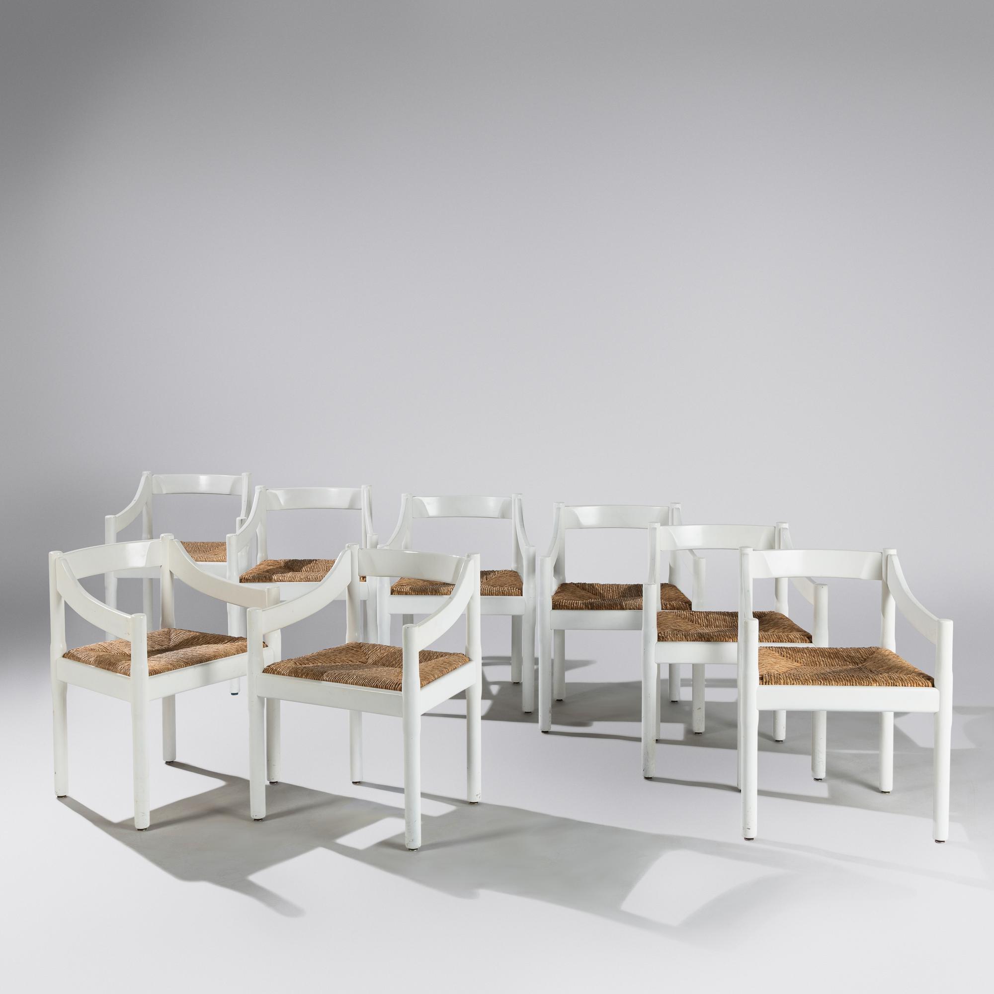 Set of 8 Carimate dining chairs Italy, c. 1980