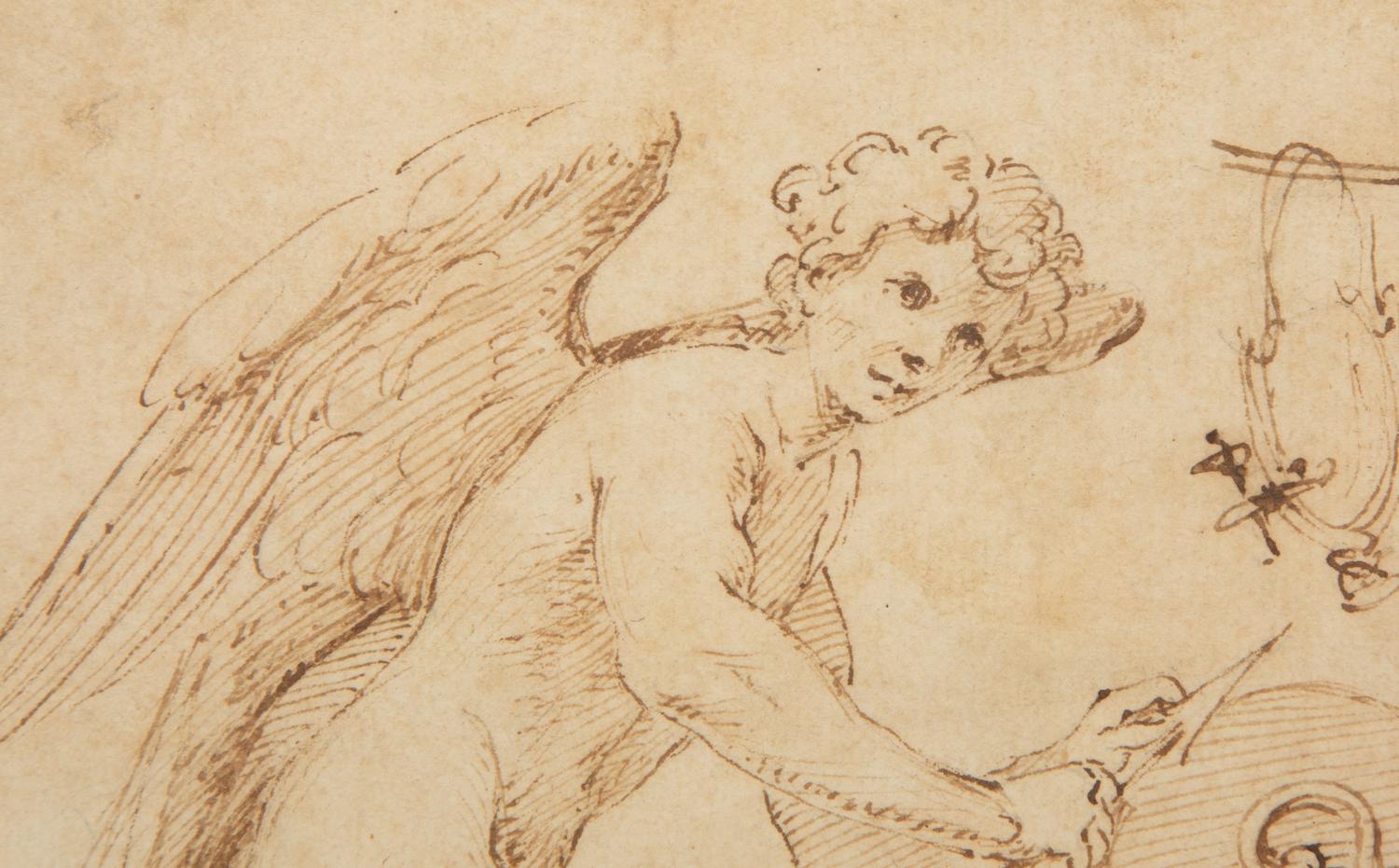 Cupid Sharpening Arrows