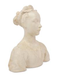 An Italian Painted Plaster Bust