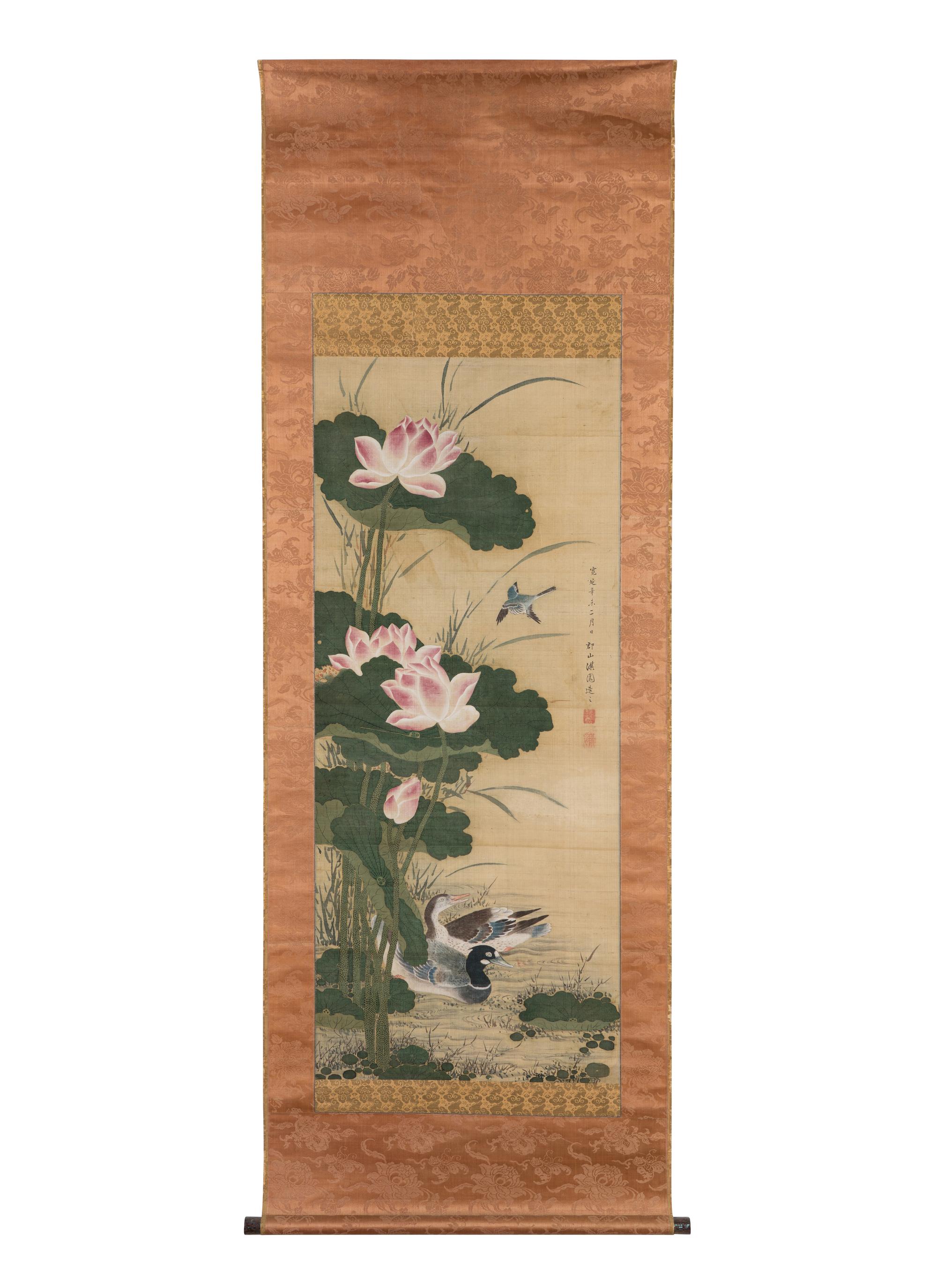 Two Japanese Paintings on Silk