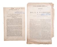 [SLAVERY & ABOLITION]. A group of 14 pamphlets related to Bleeding Kansas including slavery, the Lecompton Constitution, and the Stanton-Lane contest, comprising: