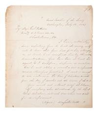 [CIVIL WAR]. A group of 3 war-date documents and letters issued or signed by Union Generals Winfield Scott, William H. Morris, and David L. Stanley.