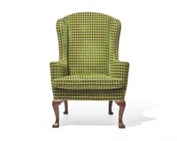 A George I walnut easy chair, circa 1710