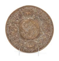 Four Continetal Cast Bronze Figural Plaques