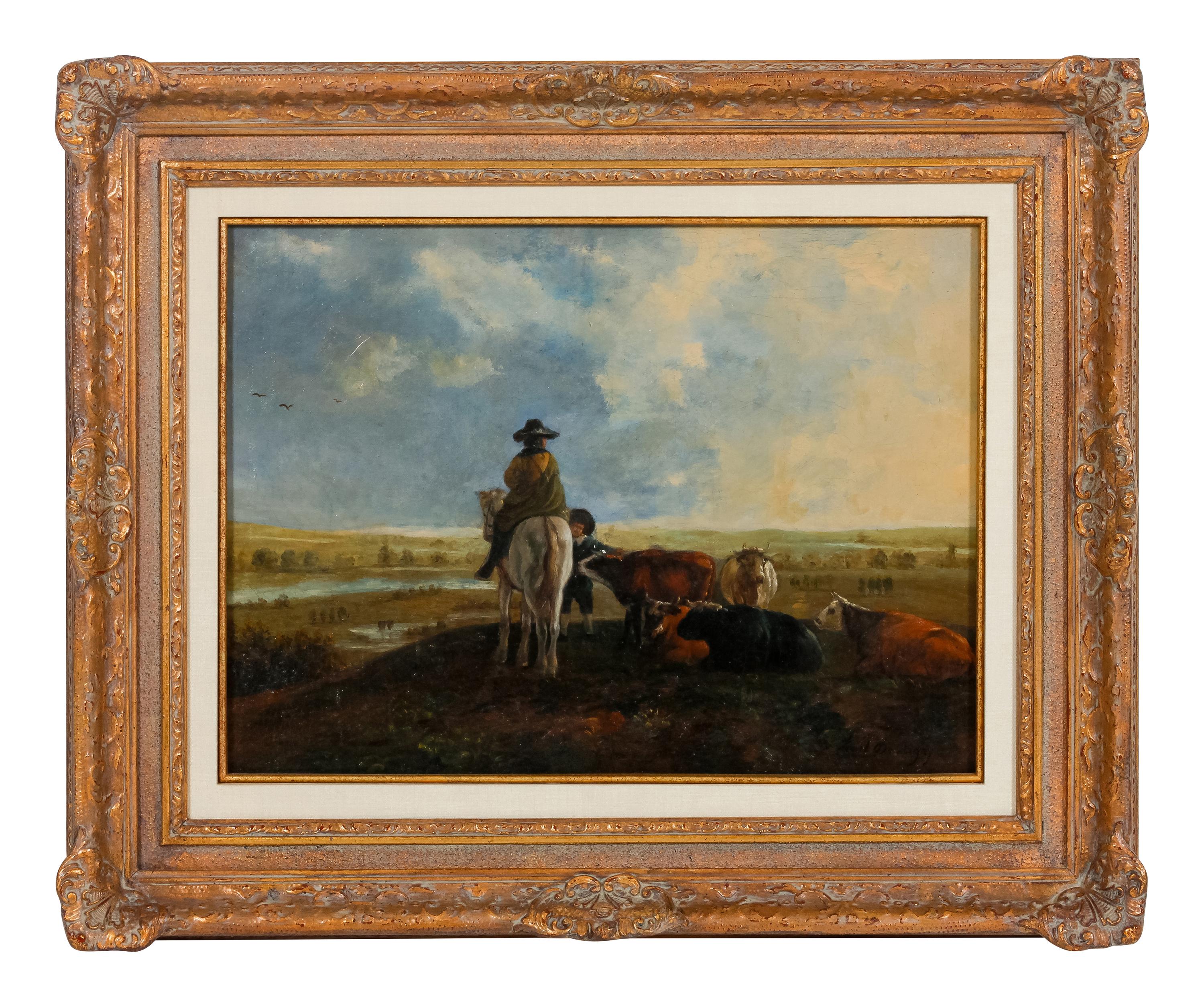 Herdsman with Oxen