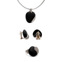 MOVADO, WHITE GOLD, PEBBLE AND DIAMOND SET