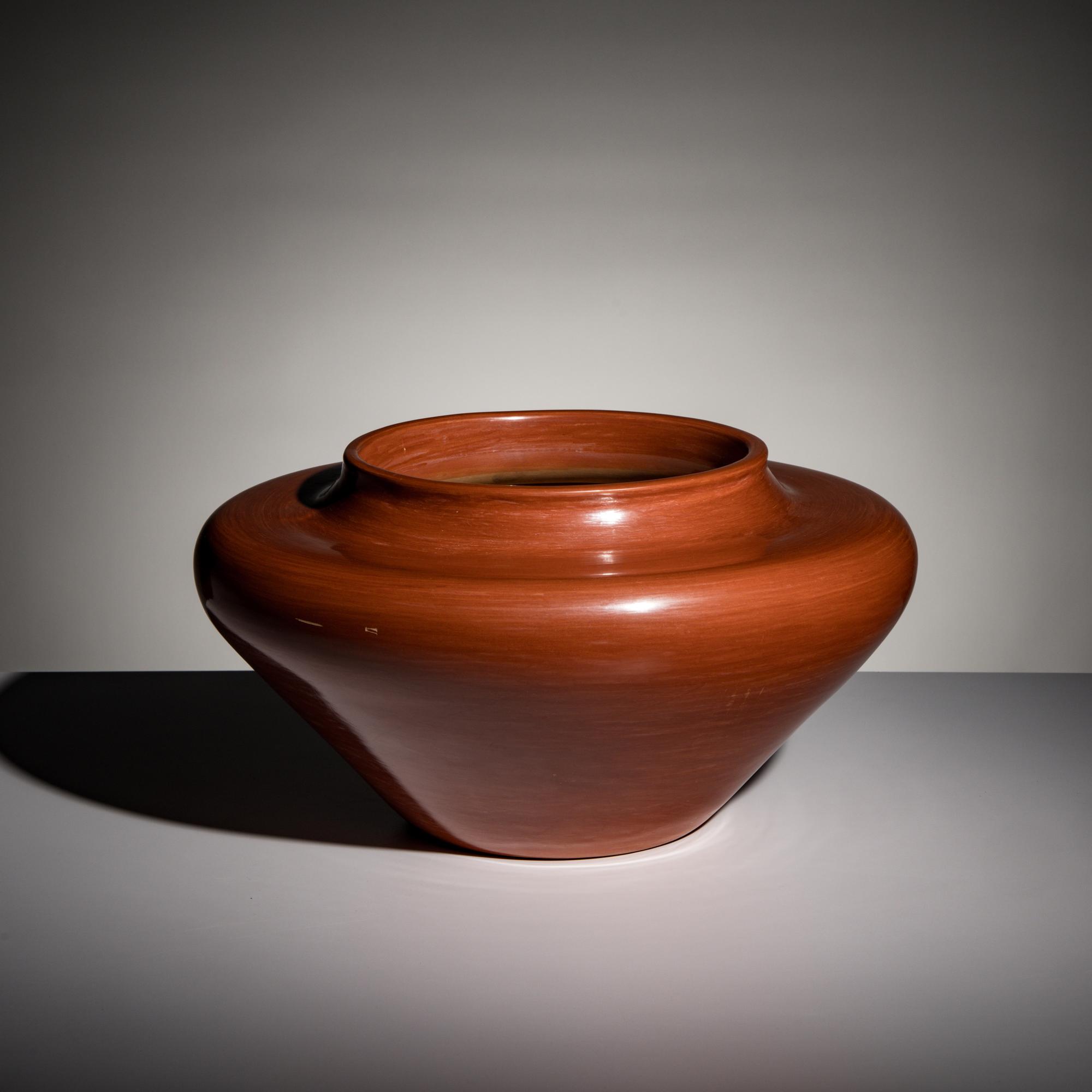 James Ebelacker (Santa Clara, b. 1959) — Redware Pottery Jar