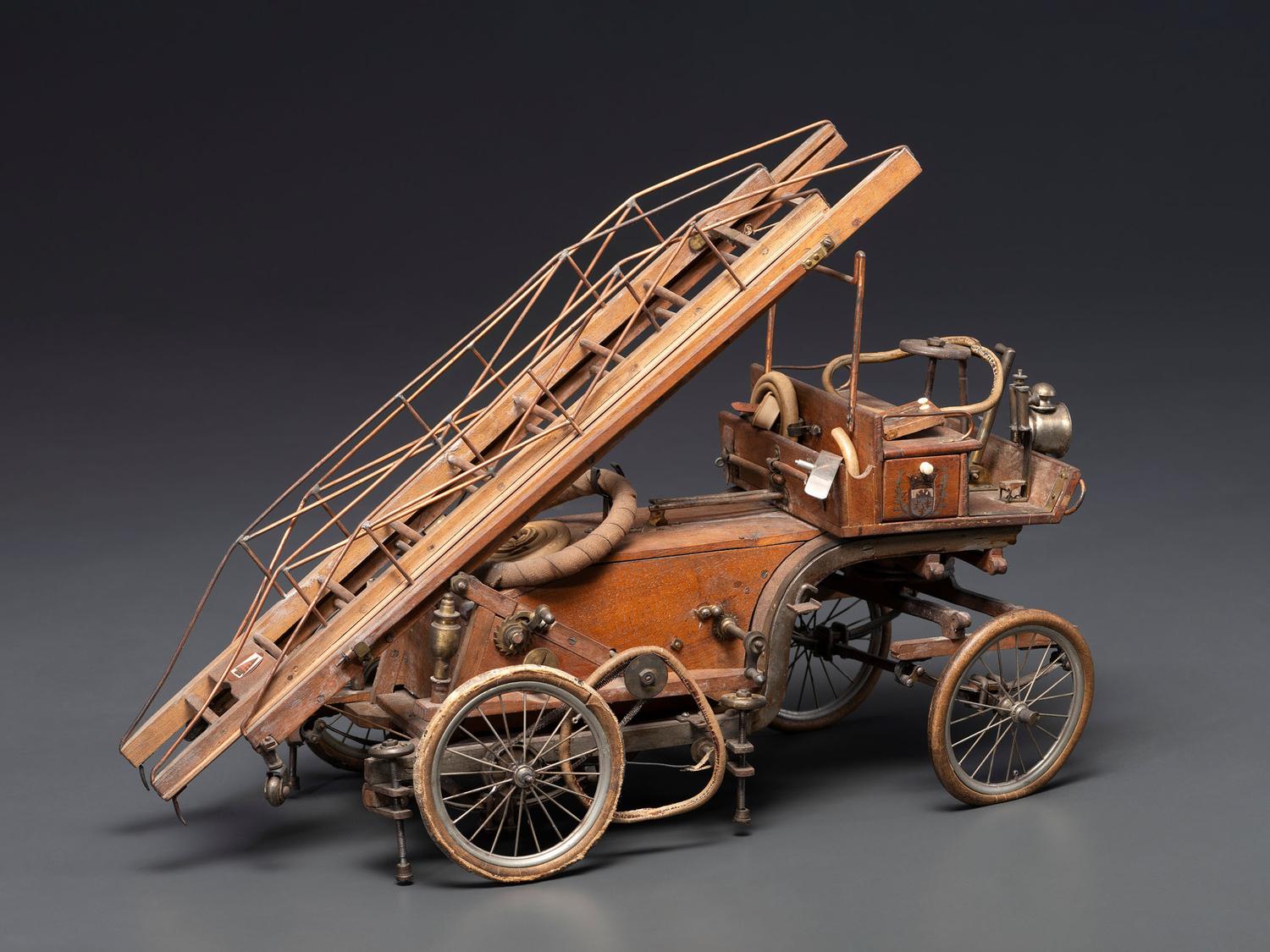 An Early Wood Ladder Wagon Model