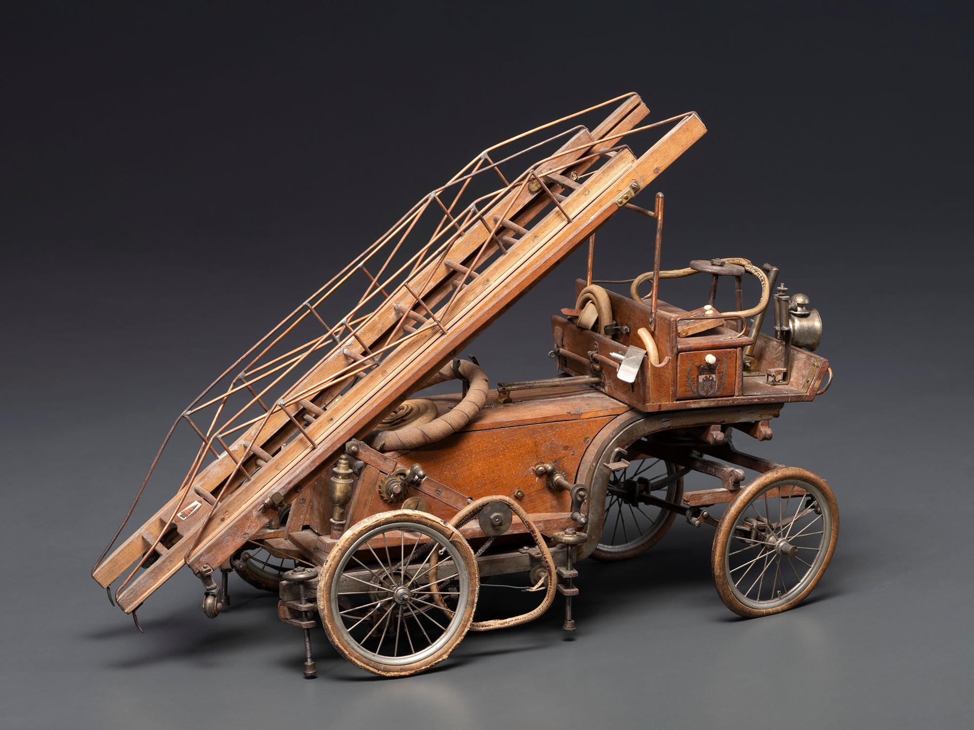 An Early Wood Ladder Wagon Model
