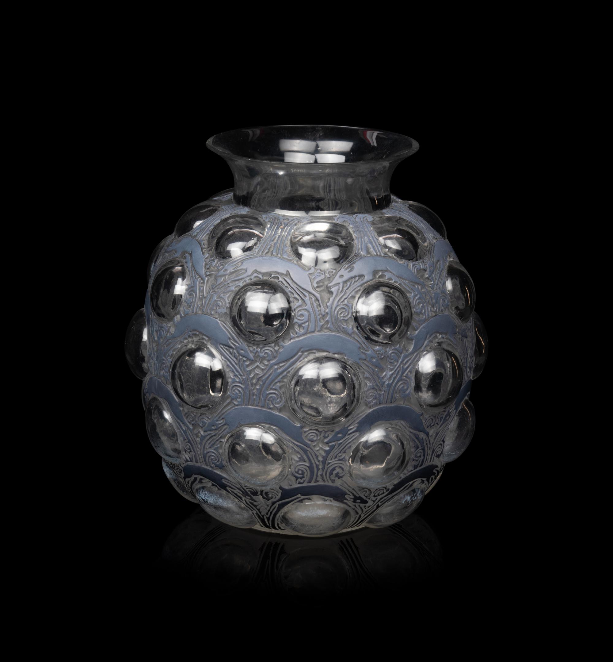 A René Lalique Antilopes Vase