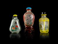 Three Chinese Inside Painted Glass Snuff Bottles
