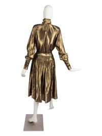 Karl Lagerfeld for Chloé Gold Lamé Ensemble, 1980s