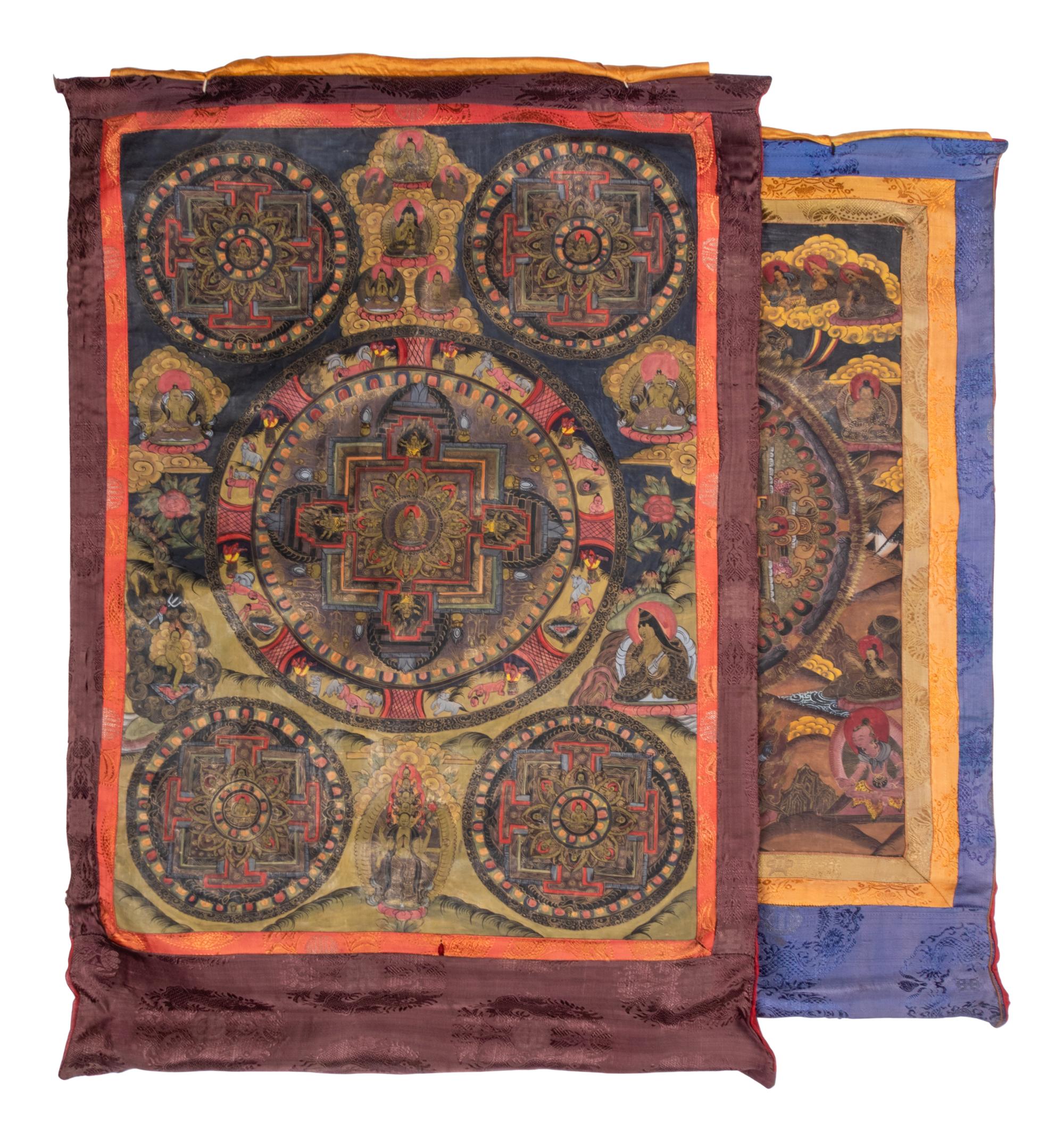 Two Tibetan Thangka Paintings