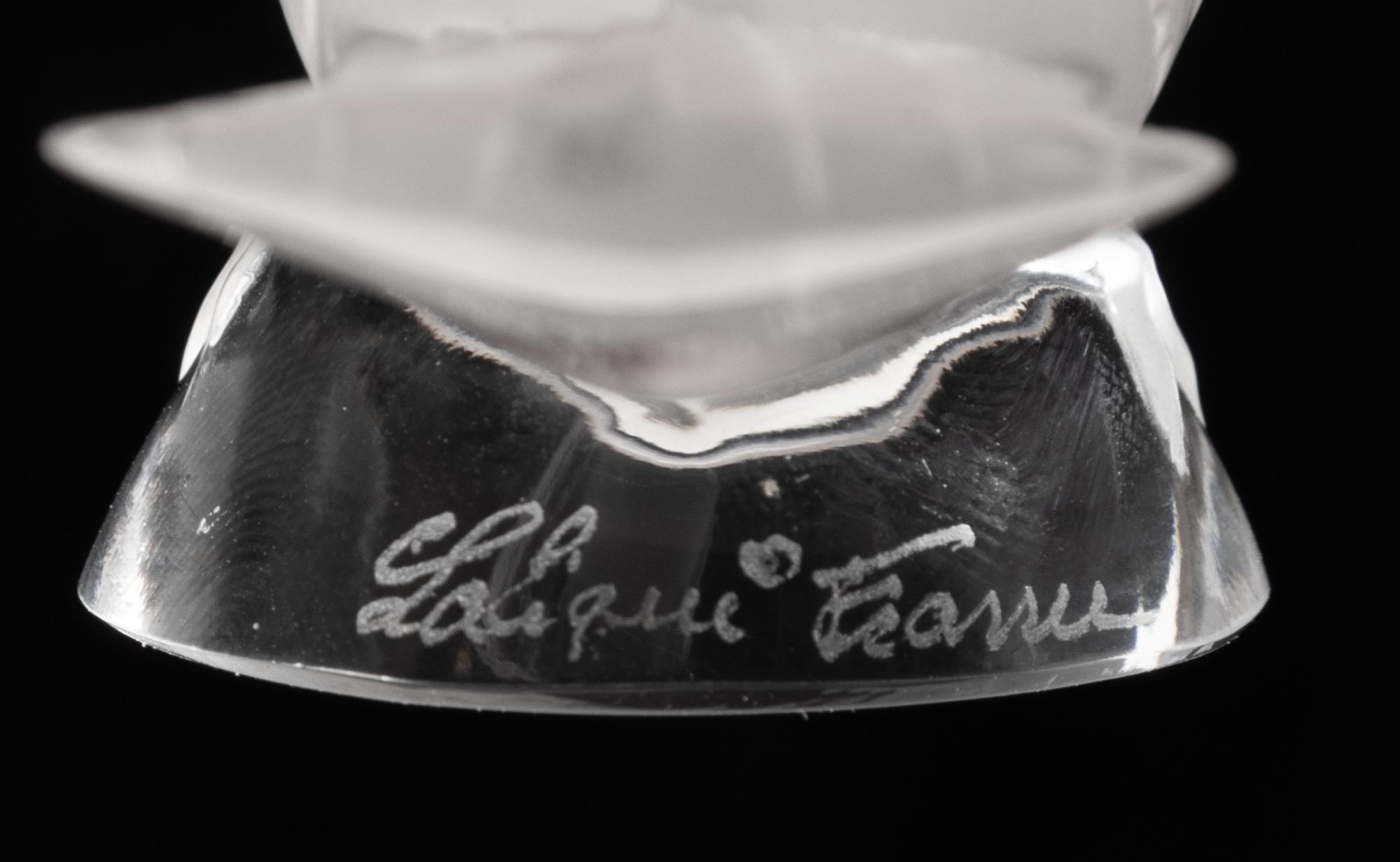 Three Lalique Bird Sculptures