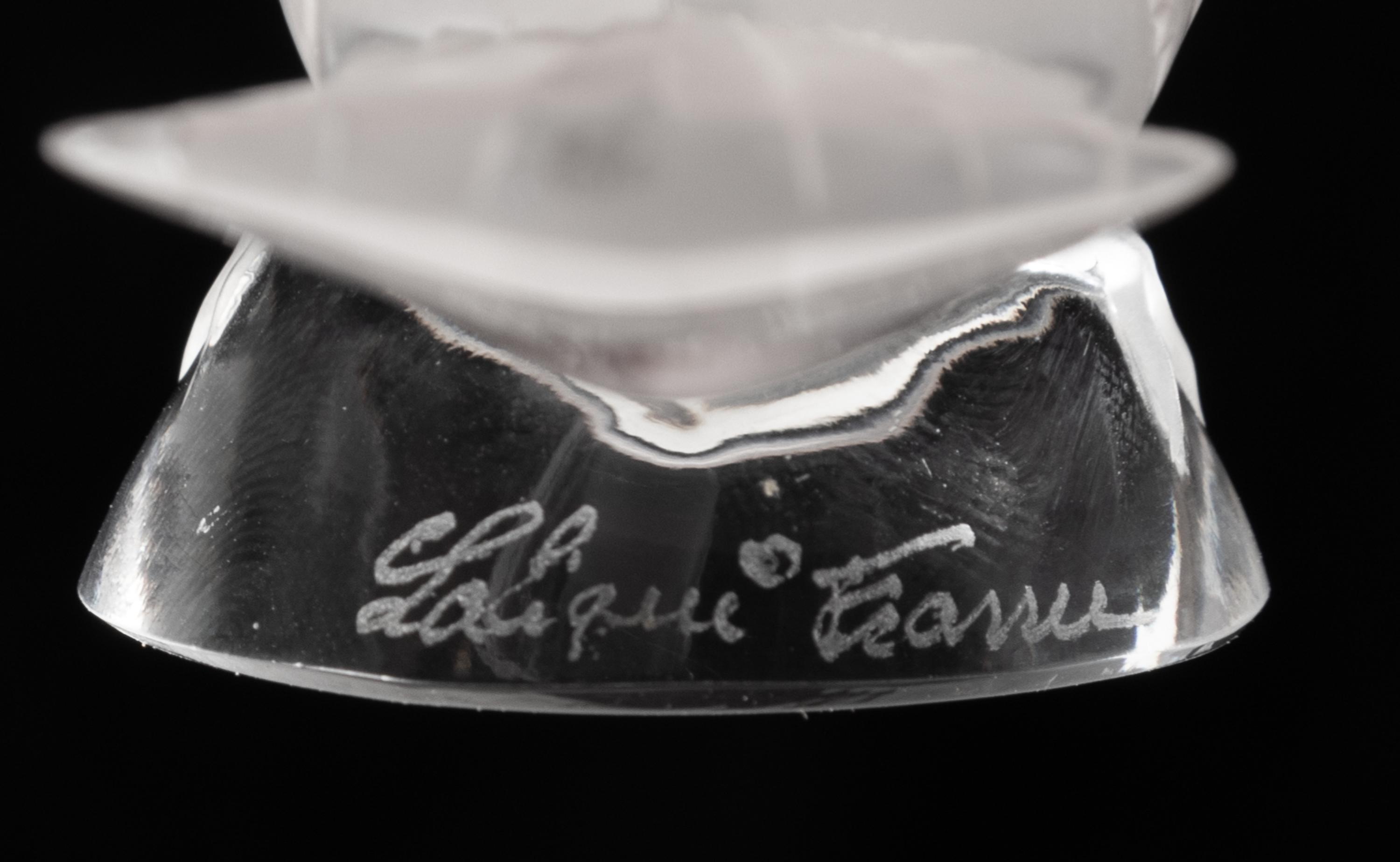 Three Lalique Bird Sculptures