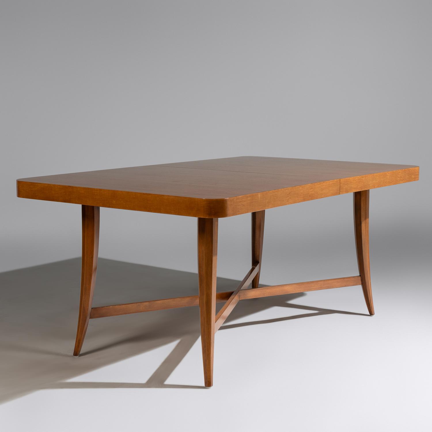 Dining table and six dining chairs