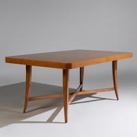Dining table and six dining chairs