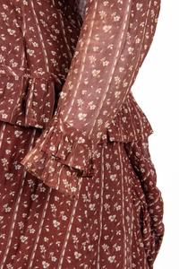 Two Printed Cotton Dresses, and One Blouse, 1870-80s