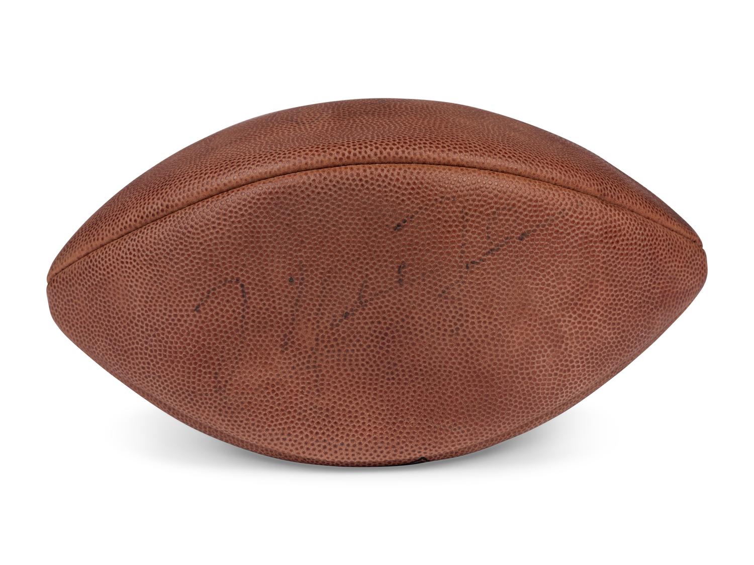 A Michael Jordan, Frank Thomas and Jim McMahon Super Bowl XXIV Signed Autograph Football from The Collection of Sports Super Agent Steve Zucker (Beckett Authentication Services Letter),