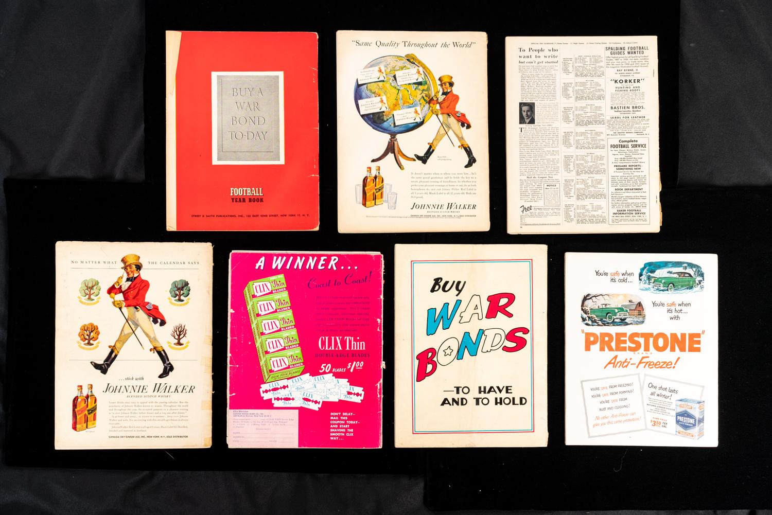 A Group of Vintage Football Publications