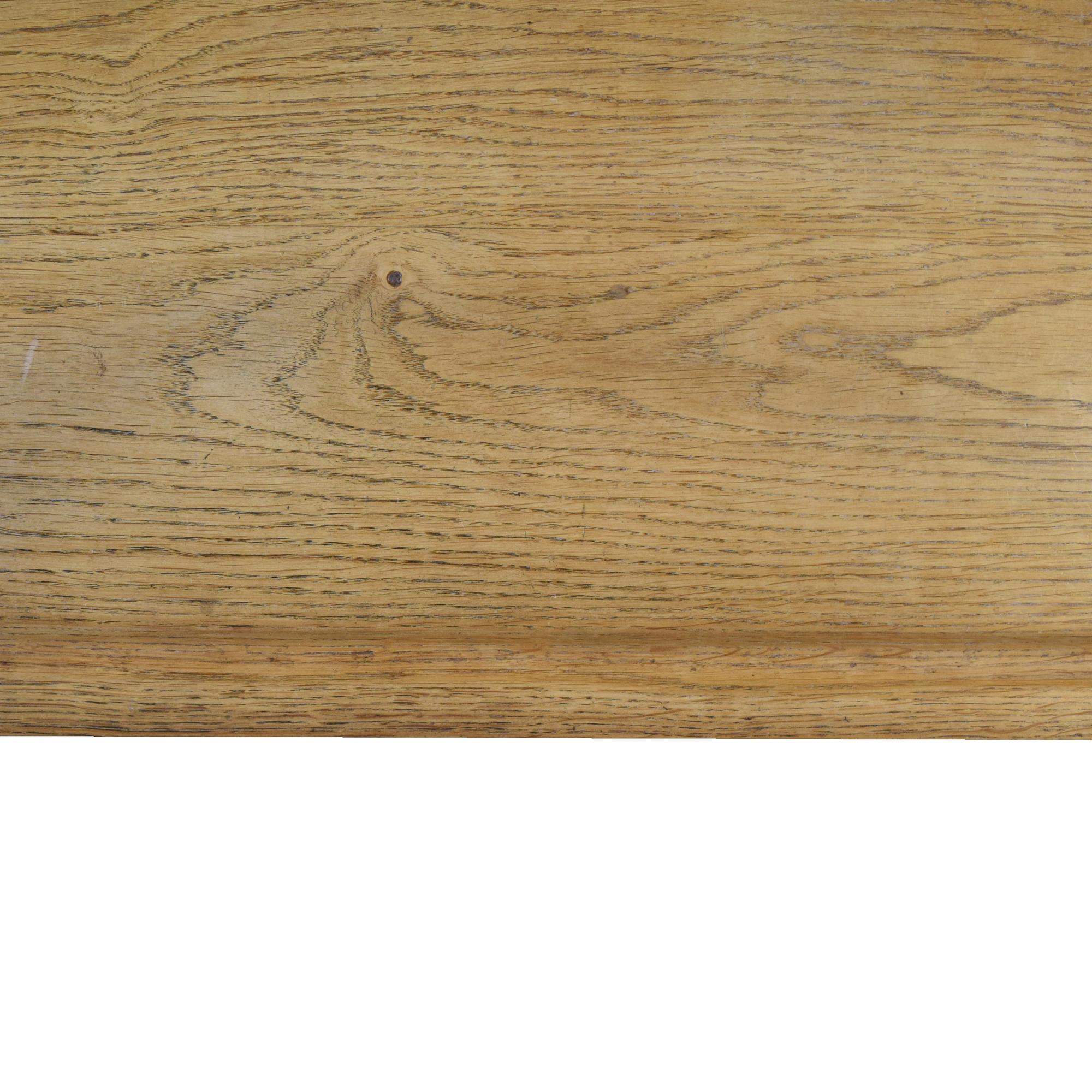 A Mid-Century Trestle Table/Desk 75" W x 35 "D x 28 "H — France, Mid-20th Century