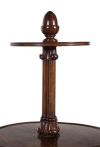 A George III Gothic Style Mahogany Dumbwaiter in the Style of Ince and Mayhew