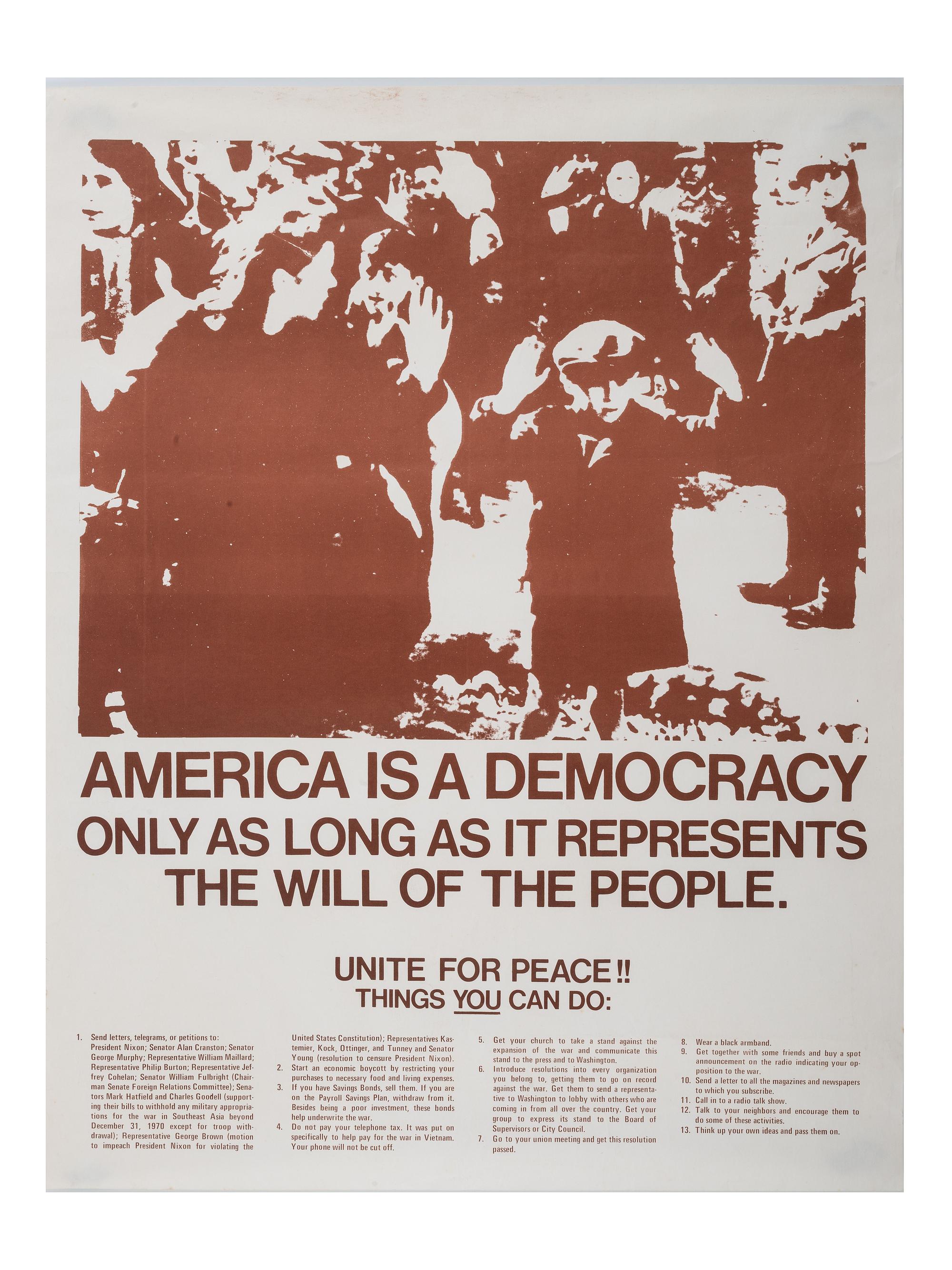 [CIVIL RIGHTS] -- [VIETNAM]. A group of 2 protest posters produced by the Berkeley Political Poster Workshop in 1970, comprising: