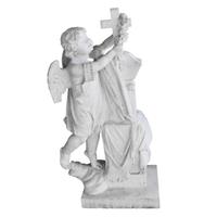 A Carved Marble Angel 19" W x 11" D x 36" H — Argentina, Circa 1900