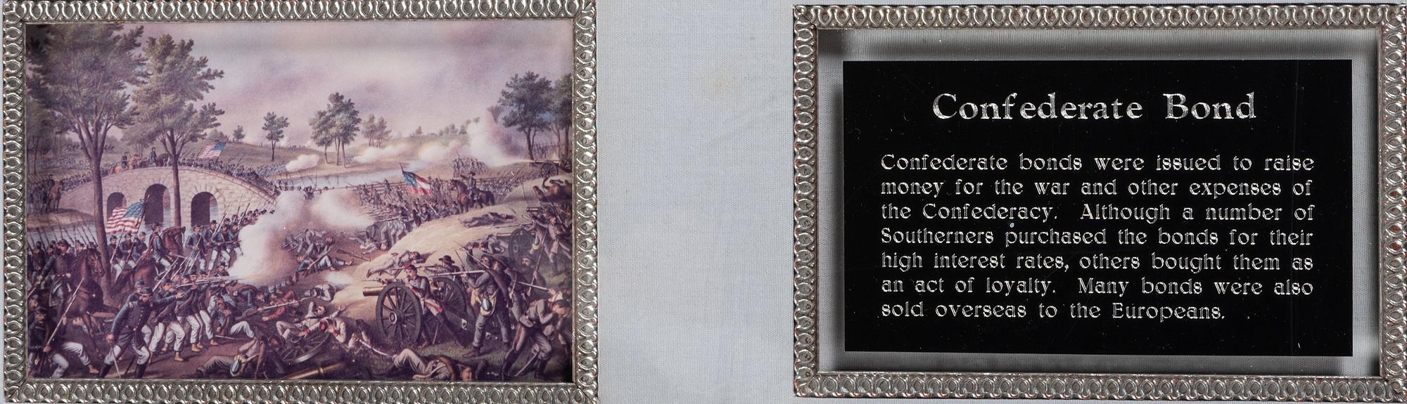 [CIVIL WAR]. A group of 11 Confederate bonds, incl. $500 and $1000 examples.