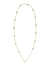 ART NOUVEAU, YELLOW GOLD AND PERIDOT FOB CHAIN