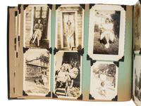 [EARLY PHOTOGRAPHY]. Album recording the early life of Juanita Thompson, an African American woman who grew up in Jamaica, NY, incl. images of her integrated neighborhood and summer camp. Ca 1920s-1950s.