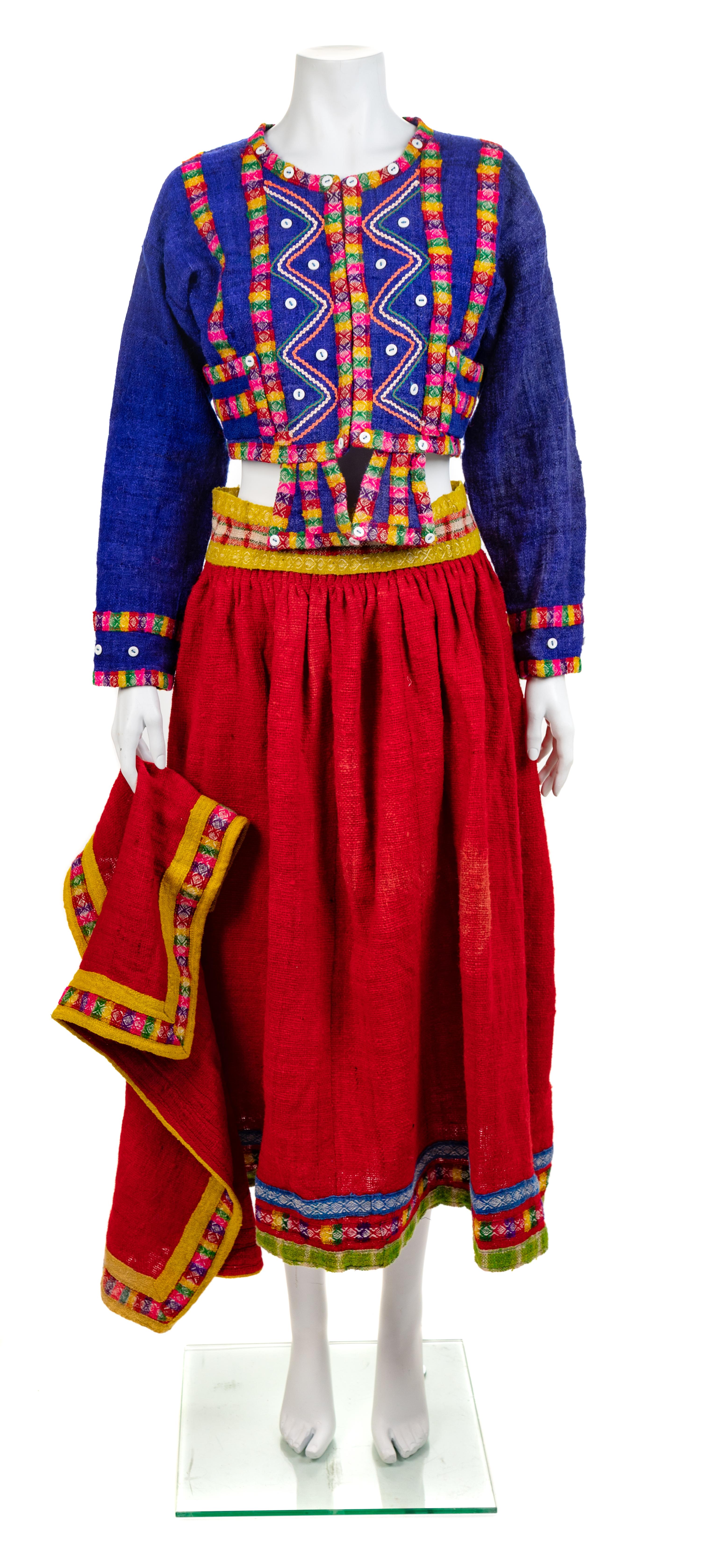 Five-Piece Andean Folk Costume, 1930-60s