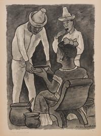 After Diego Rivera, (Mexican, 1886-1957), Acuarelas, 1935-1945 (portfolio of 19 of 25 lithographs with original jacket)