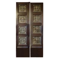 A Pair of Doors with Bronze Grills 57" W x 2" D x 122" H — Argentina, 19th Century