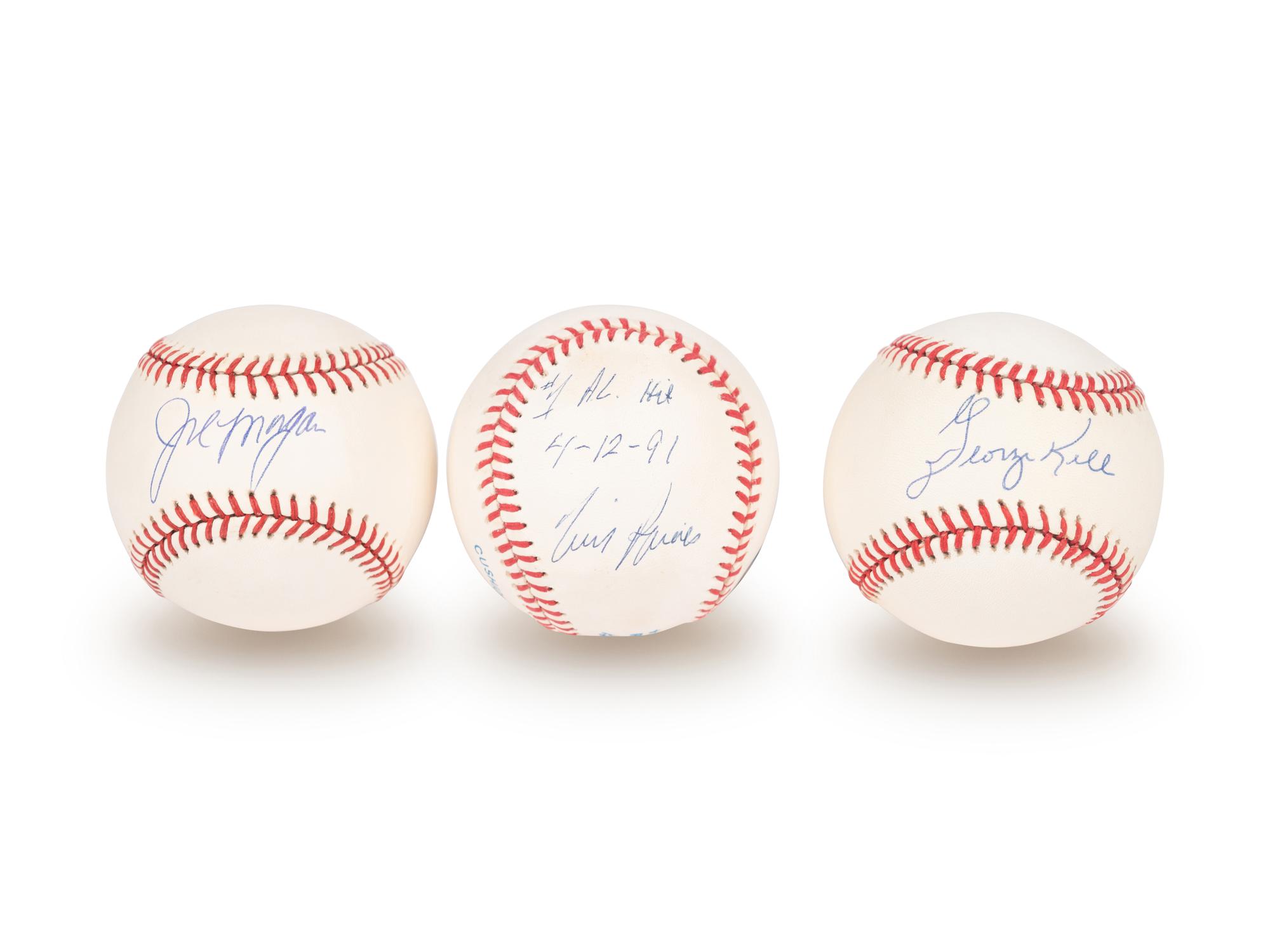 A Group of 15 Hall of Fame Signed Autograph Baseballs (Beckett Authentication Services BAS Certified),
