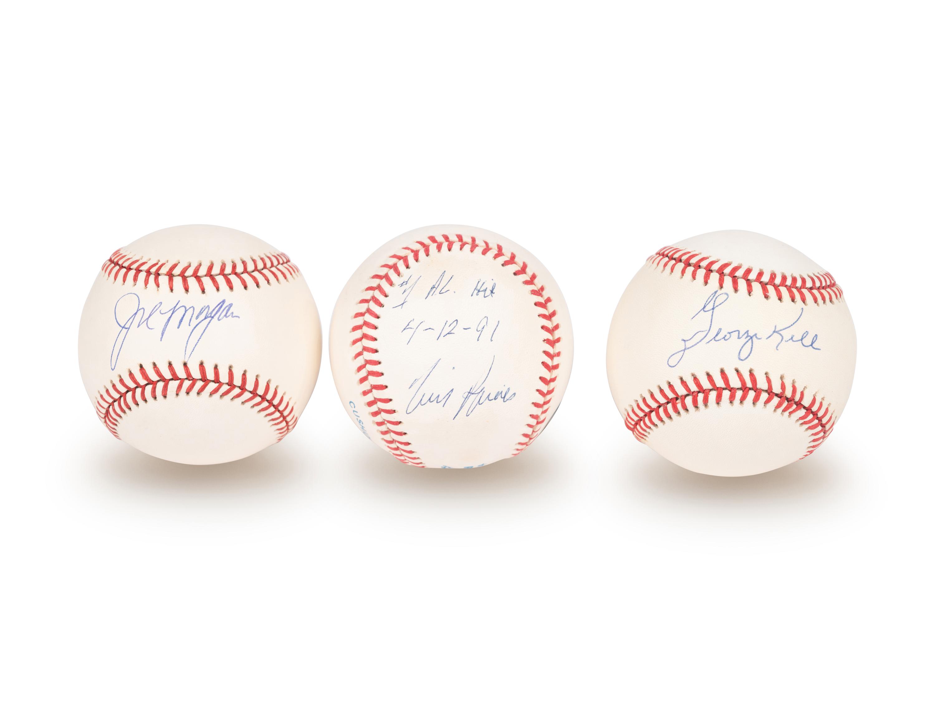 A Group of 15 Hall of Fame Signed Autograph Baseballs (Beckett Authentication Services BAS Certified),