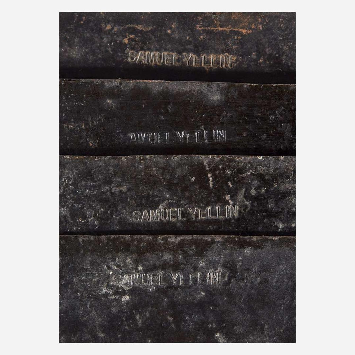 Samuel Yellin (American, 1884-1940) Set of Four Door Push Plates, Philadelphia, Pennsylvania, circa 1925