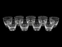 A Set of Nine Steuben Glasses