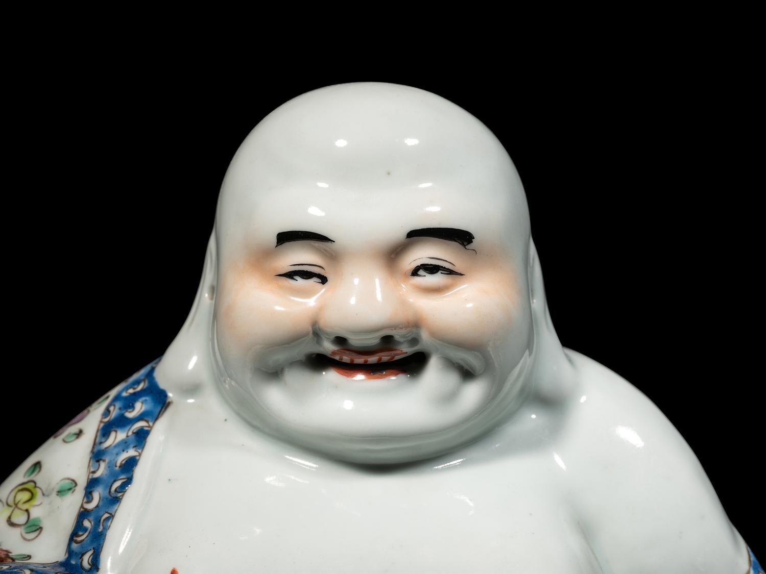 Two Chinese Famille Rose Porcelain Figures