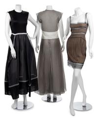 Three Geoffrey Beene Dresses with Horsehair Insets, Spring 2000