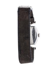 TIFFANY & CO., ART DECO, PLATINUM AND DIAMOND WATCH