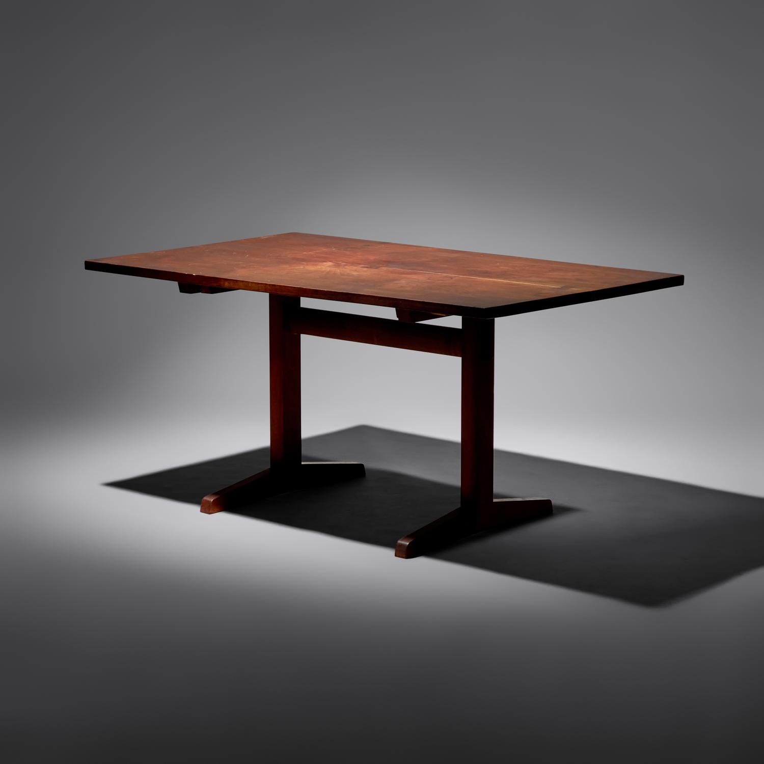 Trestle two-board dining table, 1964