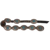 Silver and Turquoise Concha Belt
