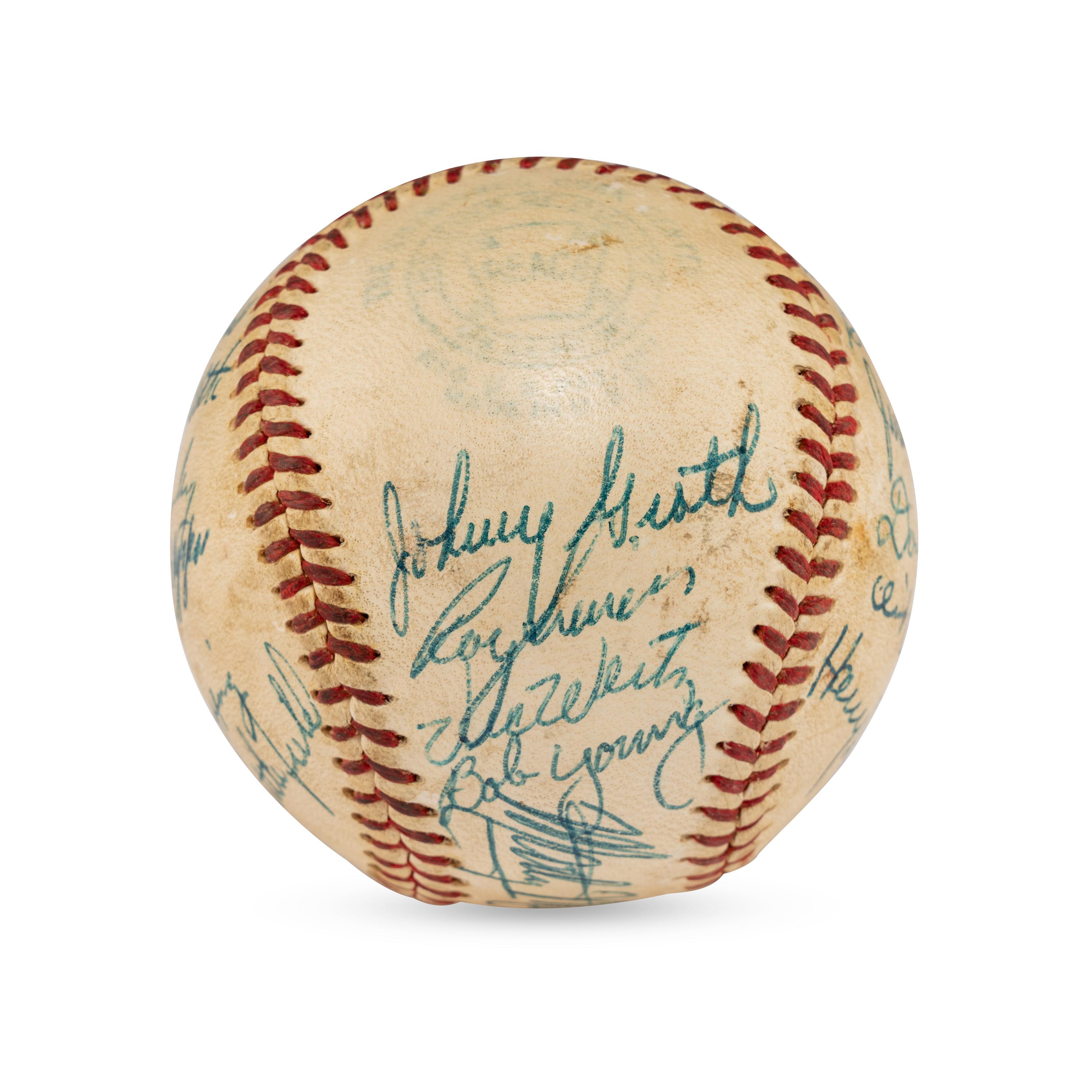 A 1953 St. Louis Browns Team Signed Autograph Baseball (JSA Auction Letter)
