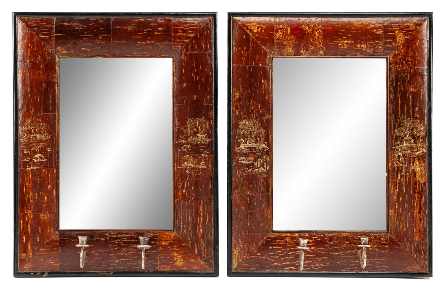 A Pair of Portuguese Style Girandole Mirrors