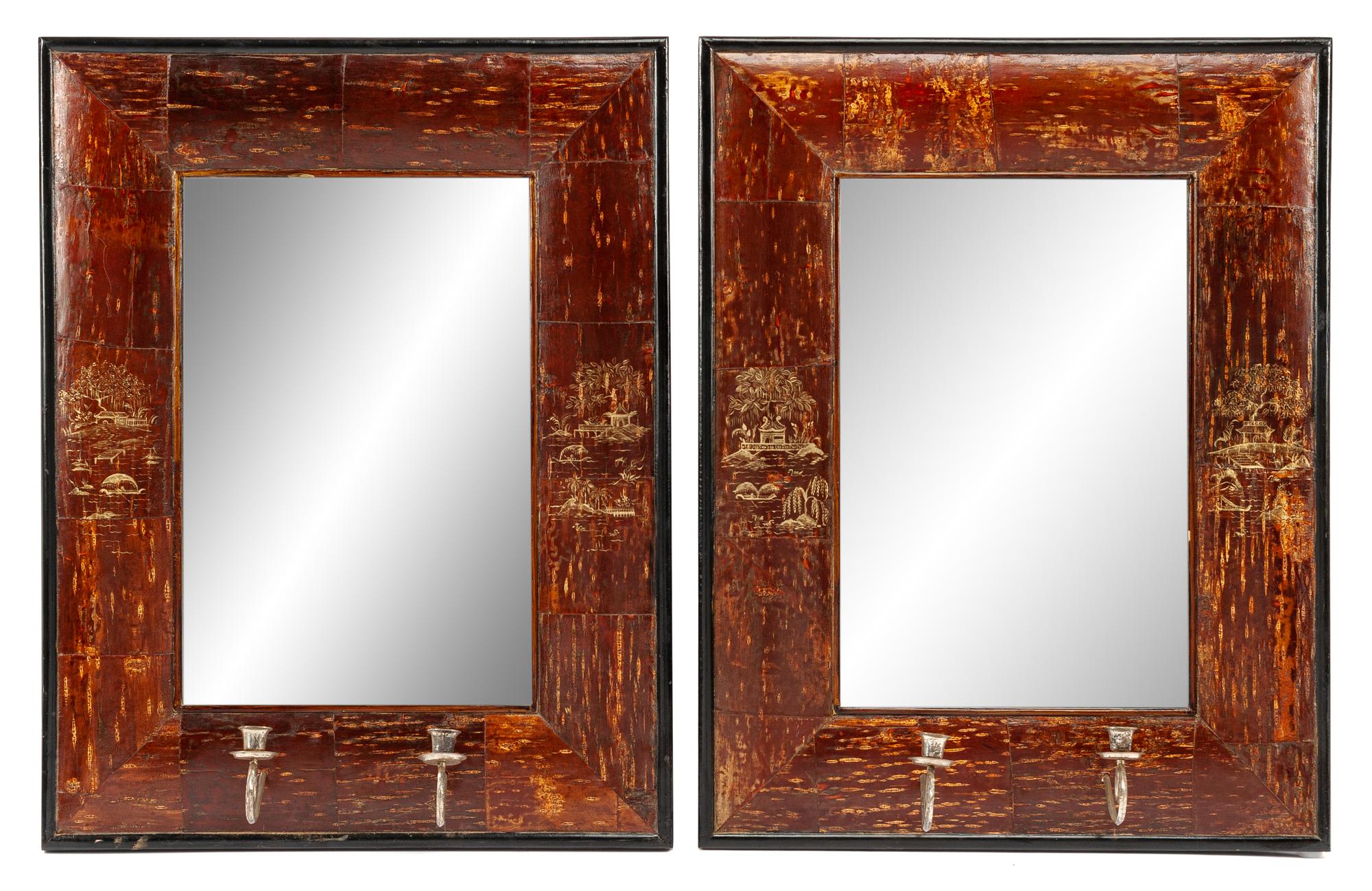 A Pair of Portuguese Style Girandole Mirrors
