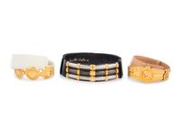 Four Judith Leiber Belts
